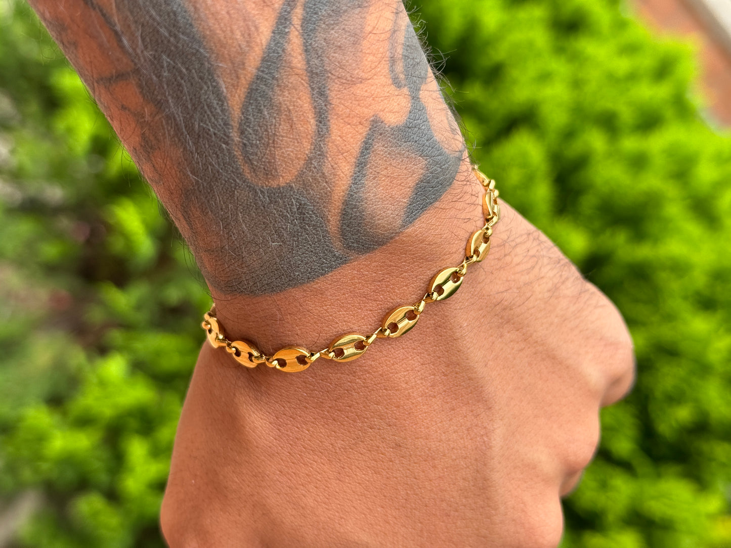 Combo cadena y pulsera Gucci