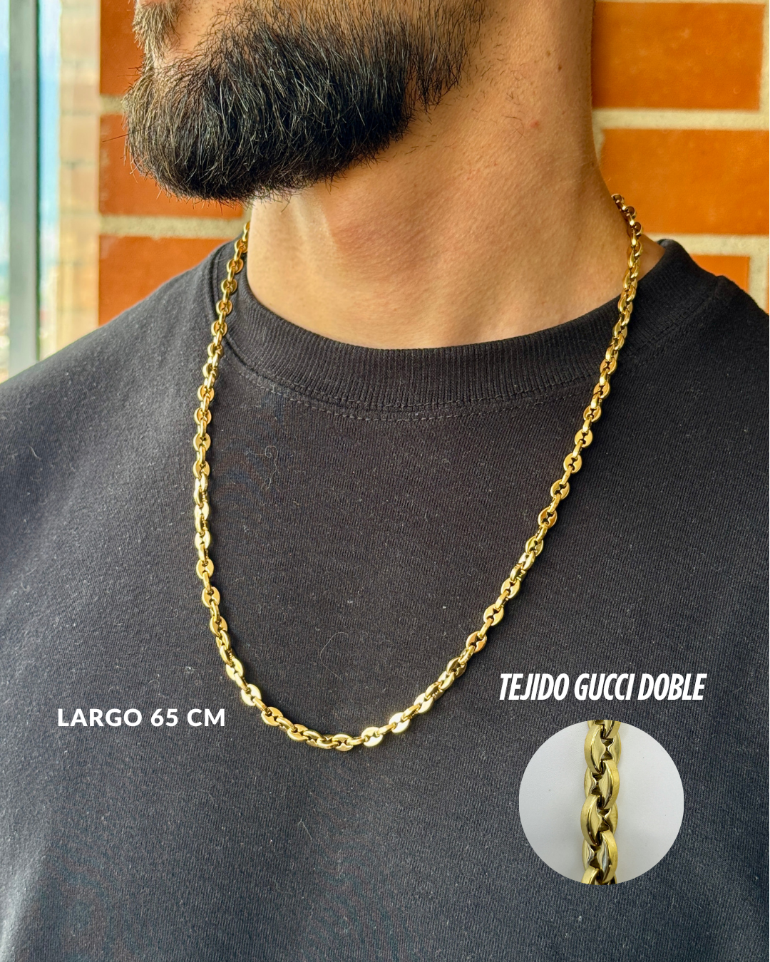 Cadena Gucci doble