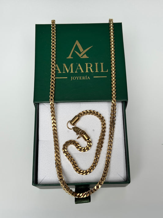 Combo cadena y pulsera Franco