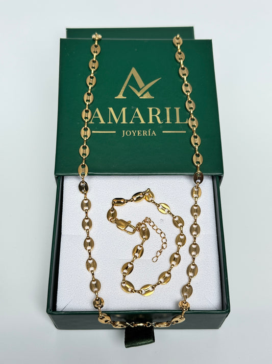 Combo cadena y pulsera Gucci